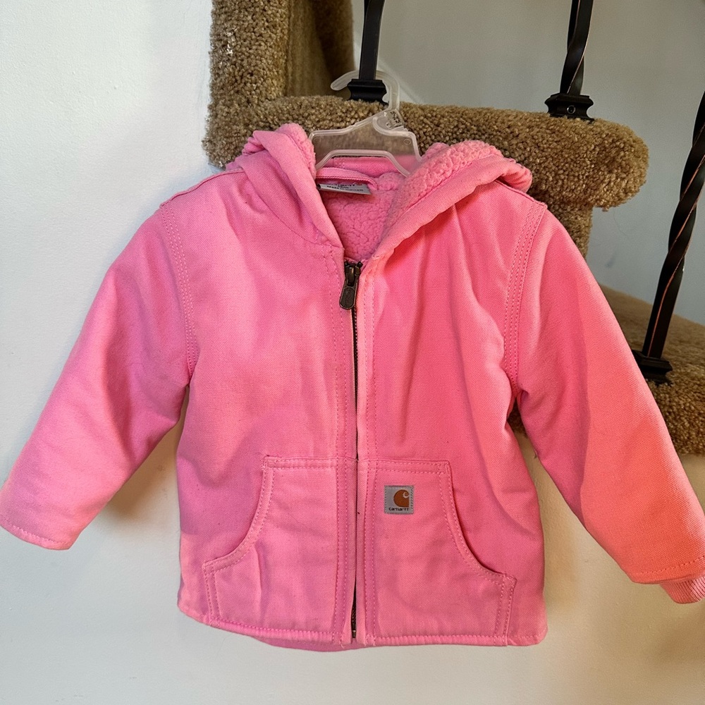 Pink carhartt coat